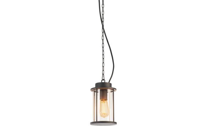PHOTONIA E27, venkovní závěsné svítidlo, antracit, vč. řetězu 5m a přípojného vedení s kabelem bez koncovky, max.60W, IP44