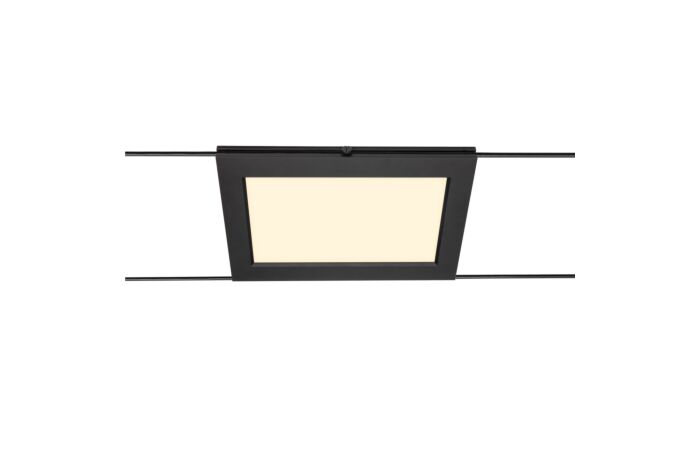 SLV Svítidlo LED PLYTTA rectangular 9,8W 750lm 2700K lanový systém IP20 černá