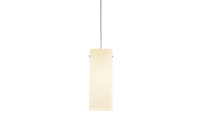 SLV Svítidlo QUADRASS 40W E27 závěs 250cm chrom/bílé sklo