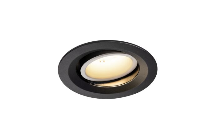 NUMINOS® MOVE DL M, vnitřní LED zápustné stropní svítidlo černá/bílá 3000 K 20° otočné a výkyvné