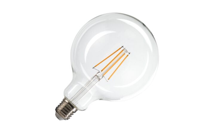 G125 E27, LED světelný zdroj transparentní 7,5 W 2700 K CRI 90 320°