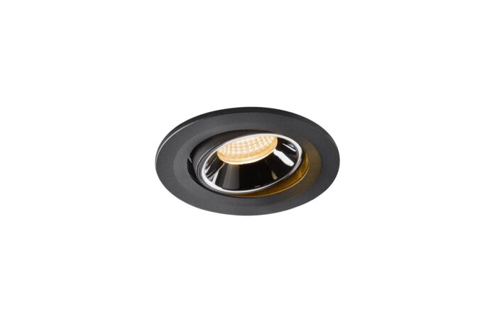 NUMINOS® MOVE S, zápustné stropní svítidlo černé/chrom 2700 K 40°