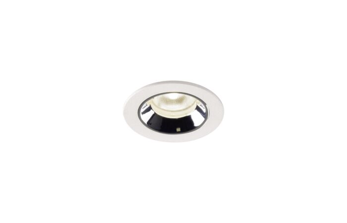 NUMINOS® XS, zápustné stropní svítidlo bílé/chrom 4000 K 20°