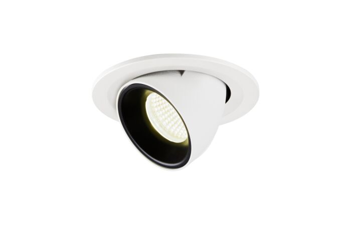 NUMINOS® GIMBLE S, zápustné stropní svítidlo bílé/černé 4000 K 55°