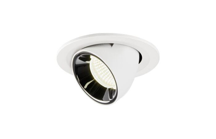 SLV Svítidlo LED NUMINOS® GIMBLE S 8,6W 750lm 4000K 55° zápustné IP20 bílá/chrom