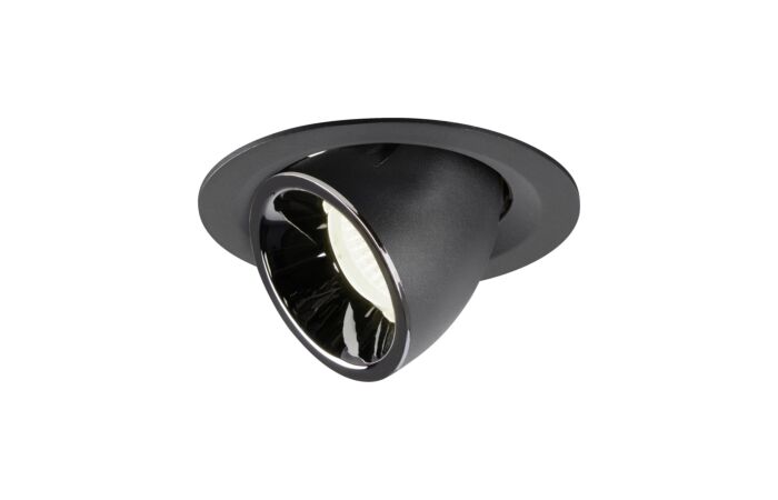 SLV Svítidlo LED NUMINOS® GIMBLE M 17,5W 1660lm 4000K 40° zápustné IP20 černá/chrom
