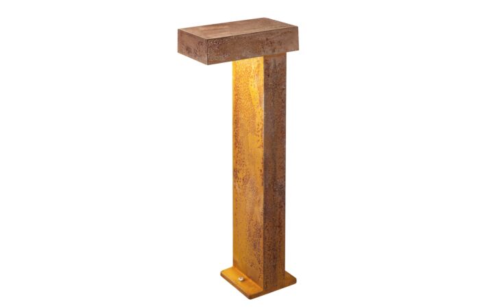 SLV Svítidlo LED RUSTY® PATHLIGHT 70 8,8W 470lm 3000K stojací lampa 70cm IP55 hnědá rez
