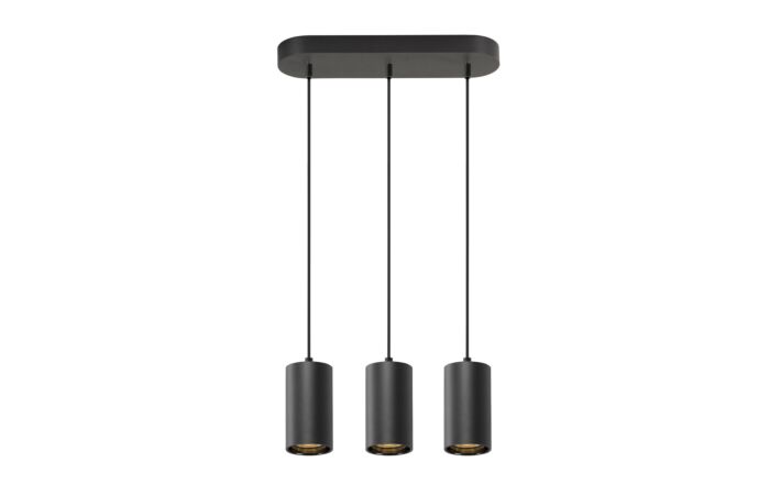 SLV Svítidlo ASTO TUBE 10Wx3 GU10 závěs 250cm IP20 černá