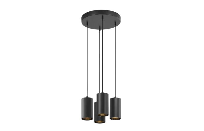 SLV Svítidlo ASTO TUBE 10Wx4 GU10 závěs 250cm IP20 černá