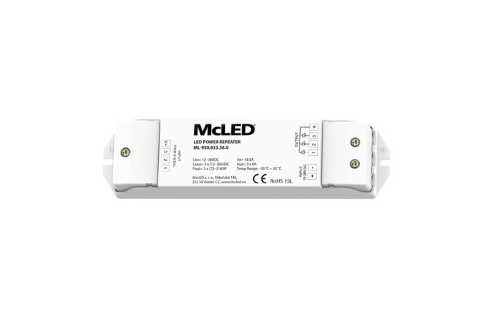 Zesilovač signálu pro RGB LED pásky, 3x