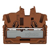 WAGO Svorka 2052-301/000-014 2vodičová průchozí Mini, s ovládacími otvory 2,5 mm², hnědá