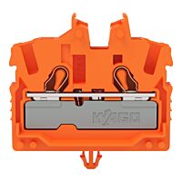 WAGO Svorka 2052-312 2vodičová průchozí Mini, s ovládacími otvory 2,5 mm², oranžová