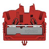WAGO Svorka 2052-313 2vodičová průchozí Mini, s ovládacími otvory 2,5 mm², červená