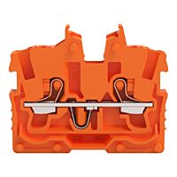 WAGO Svorka 2250-302 2vodičová průchozí Mini s ovládacím tlačítkem 1 mm², oranžová
