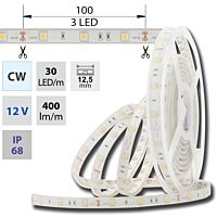 MCLED Pásek LED SMD5050 studeně bílý, 30LED/m, IP68, DC 12V, 12,5mm, 5m