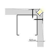 Hliníkový profil AS pro sádrokarton, 51x