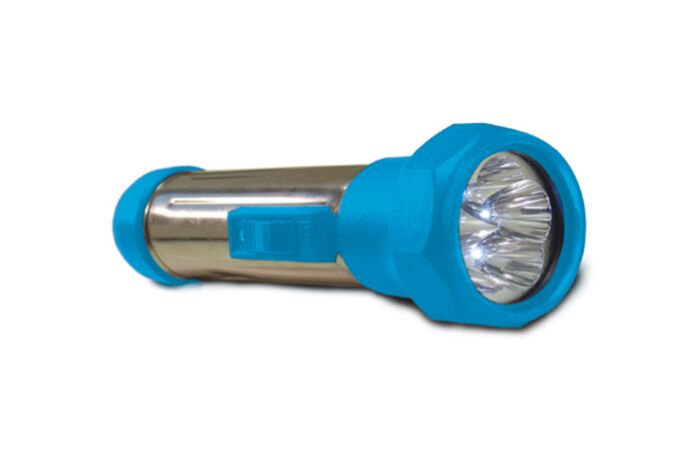 PANLUX Svítilna LED BATERKA 5diod 0,4W 35lm 2xLR20 modrá IP20