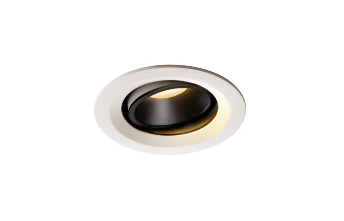 NUMINOS® MOVE DL M, vnitřní LED zápustné stropní svítidlo bílá/černá 2700 K 55° otočné a výkyvné
