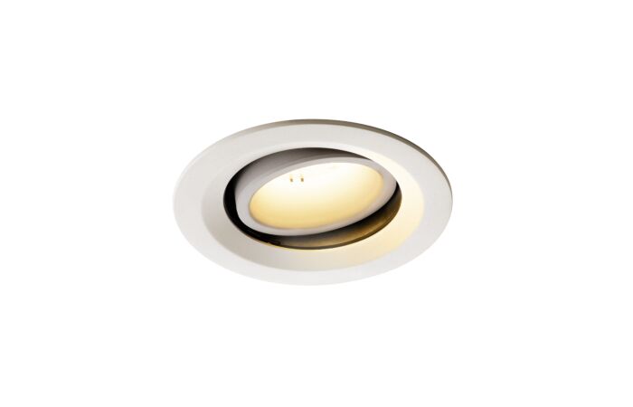 NUMINOS® MOVE DL M, vnitřní LED zápustné stropní svítidlo bílá/bílá 2700 K 55° otočné a výkyvné