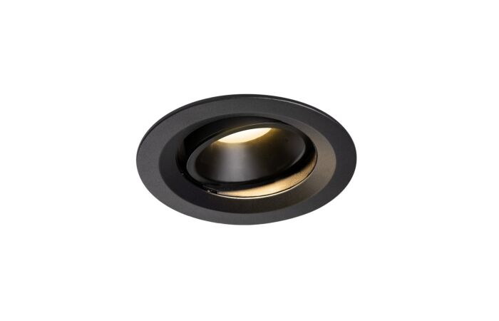 NUMINOS® MOVE DL M, vnitřní LED zápustné stropní svítidlo černá/černá 3000 K 20° otočné a výkyvné