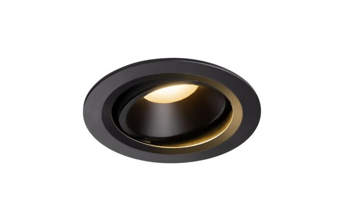 NUMINOS® MOVE DL L, vnitřní LED zápustné stropní svítidlo černá/černá 2700 K 20° otočné a výkyvné