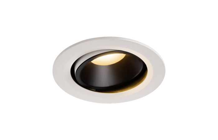NUMINOS® MOVE DL L, vnitřní LED zápustné stropní svítidlo bílá/černá 2700 K 20° otočné a výkyvné