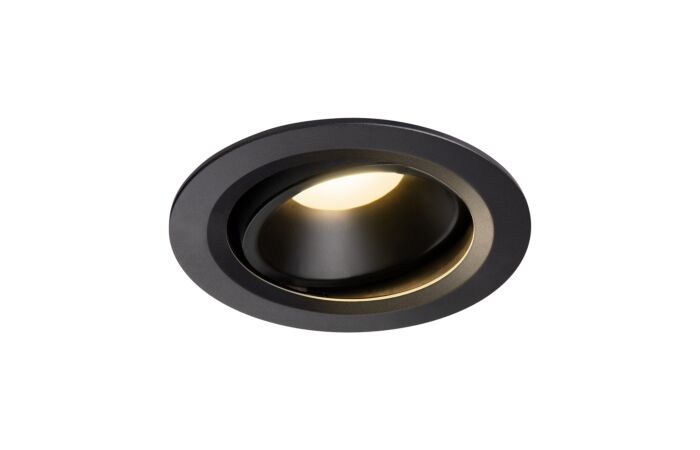 NUMINOS® MOVE DL L, vnitřní LED zápustné stropní svítidlo černá/černá 3000 K 20° otočné a výkyvné