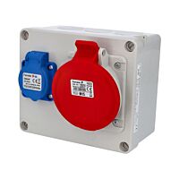 FAMATEL Skříň 3068 1x230V/1x400V/32A/5P  IP44