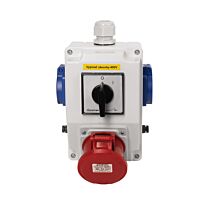 FAMATEL Kombinace SB020 3xzásuvka +spínač IP44