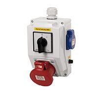 FAMATEL Kombinace SB010 2xzásuvka +spínač IP44