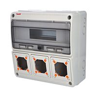 FAMATEL Skříň ACQUA Combi 3975 IP65 3otv. 16mod