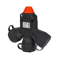 Adaptér trojnásobný 187F-5 IP54/250V/16A