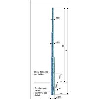 KOOPERATIVA Stožár K  9-133/89/60 žárový zinek