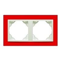 Rámeček LOGUS dvoj.červená/led.90920 TVG