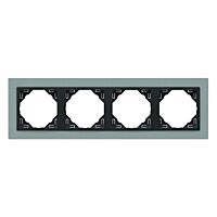 Rámeček LOGUS čtyř.hli/šedá 90940TAS