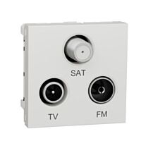 Zásuvka Unica R/TV/SAT s F-konektorem