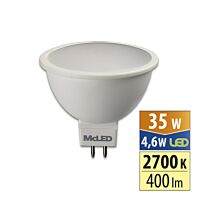 MCLED Žárovka LED 4,6W-35 GU5,3 2700K 100° McLED