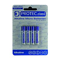 PROTEC Baterie mikrotužková alkalická LR03 1,5V blistr 4ks