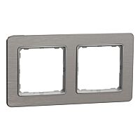 SCHNEIDER Sedna Design & Elements Rámeček dvojnásobný Leštěný Hliník