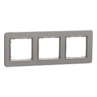 SCHNEIDER Sedna Design & Elements Rámeček trojnásobný Leštěný Hliník