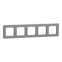 SCHNEIDER Sedna Design & Elements Rámeček pětinásobný Leštěný Hliník