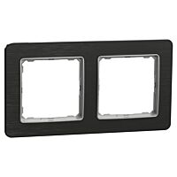 SCHNEIDER Sedna Design & Elements Rámeček dvojnásobný Leštěný Titan