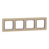 SCHNEIDER Sedna Design & Elements Rámeček čtyřnásobný Bříza