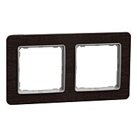 SCHNEIDER Sedna Design & Elements Rámeček dvojnásobný Wenge