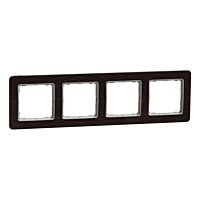 SCHNEIDER Sedna Design & Elements Rámeček čtyřnásobný Wenge