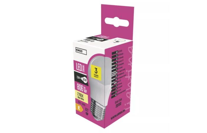 EMOS Žárovka LED 8W-60 E27 2700K 270°