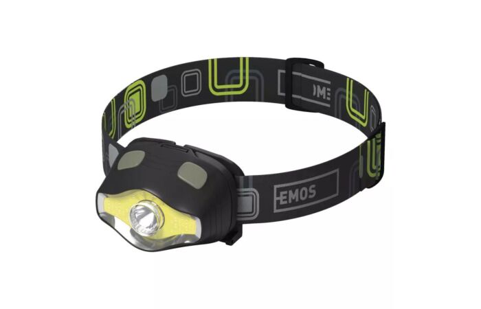 EMOS Svítilna P3536 COB LED 3×AAA čelová