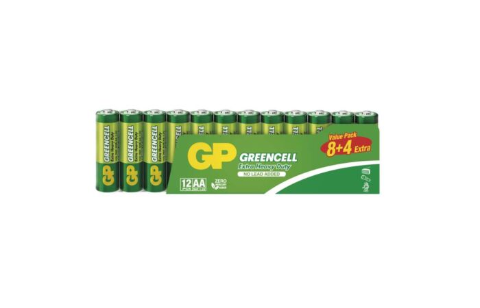 GP Zinková baterie Greencell AA (R6), 8+4 ks
