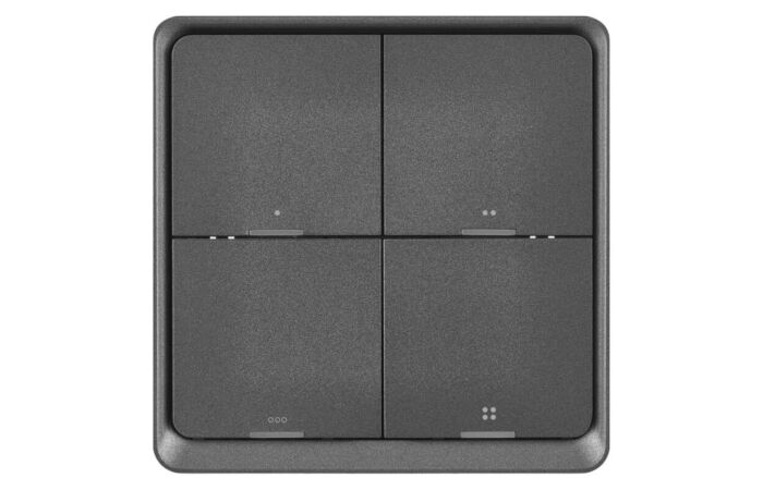 EMOS Přenosný ovladač scén IP-2004ZB ZigBee 3.0 3-tlačítkový GoSmart stříbrnošedá