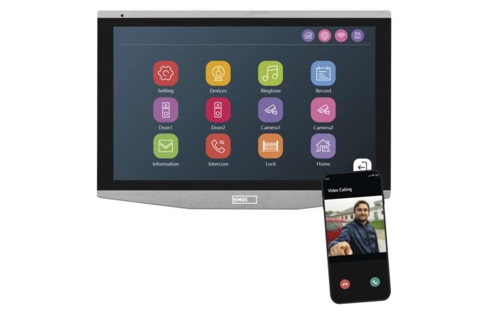 EMOS GoSmart Přídavný monitor IP-750B domácího videotelefonu IP-750A